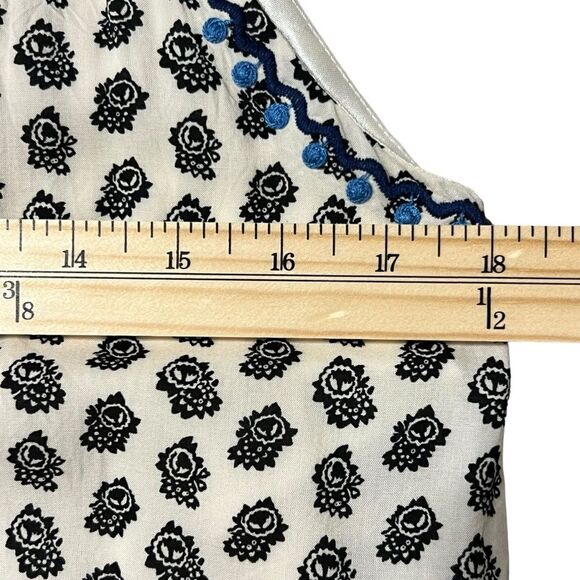 THML Embroidered Sleeveless Shift Dress Size S Halter Neck Boho Beachy Resort - Picture 8 of 10